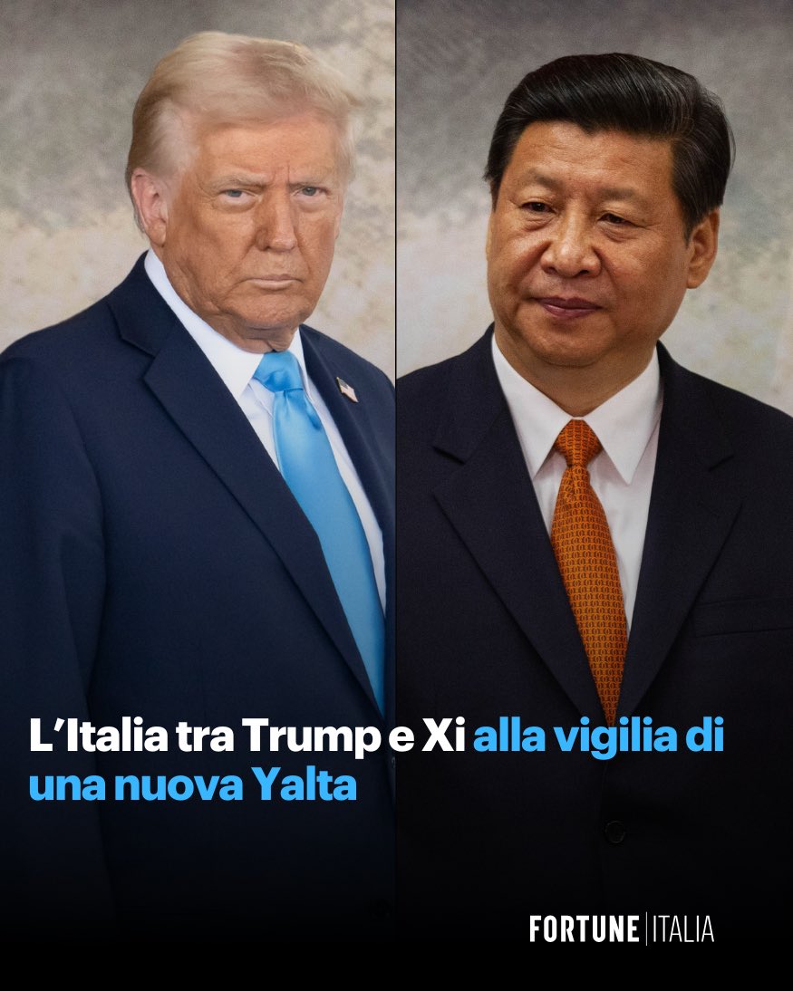 Siamo alla vigilia di una nuova Yalta in cui nulla sarà come prima!

Leggi qui l’editoriale del direttore <a href="/AnnalisaChirico/">Annalisa Chirico</a> 👇

fortuneita.com/2025/04/14/lit…

#AmericaFirst #NuovoOrdineGlobale #XiJinping #EconomiaGlobale #politicainternazionale