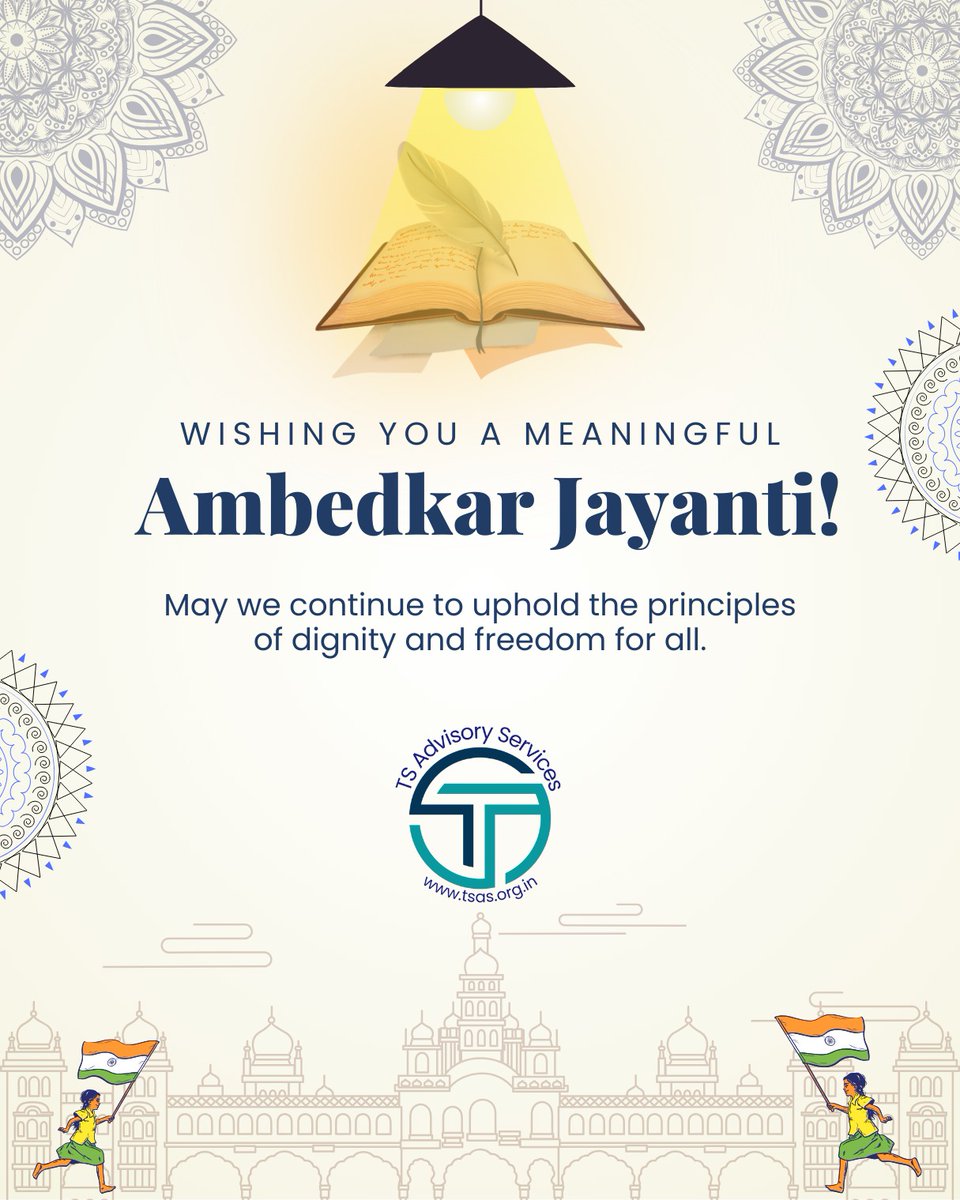 ts_advisory's tweet photo. Honouring the legacy of Babasaheb Ambedkar. May we uphold his values of justice, equality, and education. Happy Ambedkar Jayanti!

#ambedkarjayanti #ambedkar #babasahebambedkar #babasaheb #bhimraoambedkar #drbabasahebambedkar #drbrambedkar #constitution #IndianConstitution https://t.co/nE1B0tRQoy