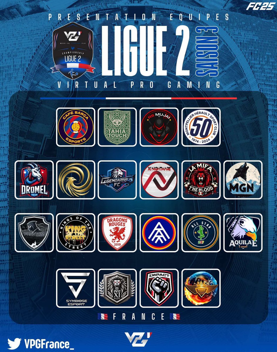 epeutpas's tweet photo. @VPGFrance_ 

Excellente Saison 3 à toutes les Équipes présentes! Que la Meilleure Gagne !👊🏻✊🏻 https://t.co/jeD4Q5AVOZ