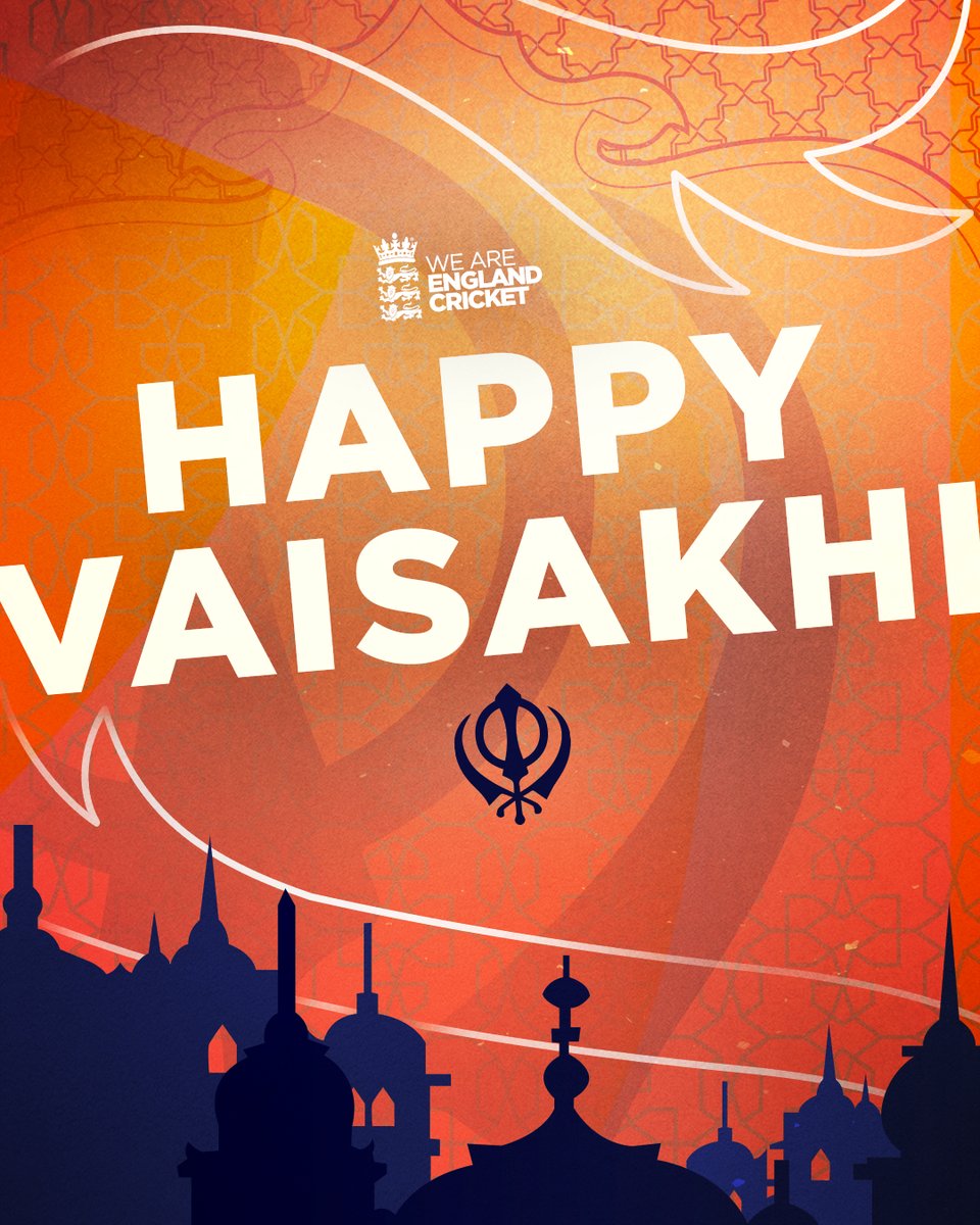Wishing all those celebrating a very happy Vaisakhi, from everyone at England Cricket ☀️