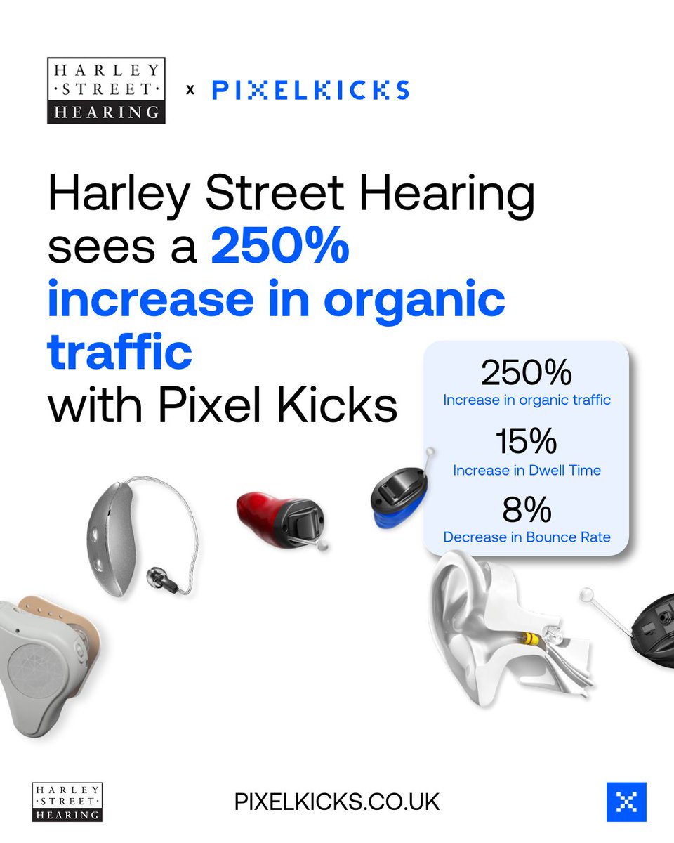 Pixel Kicks x Harley Street Hearing

🦻 Harley Street Hearing is a leading UK audiologist based in London's prestigious Harley Street.

🖥️ We've worked closely with Harley Street Hearing since their inception in 2007, creating 4 websites as they have expanded across the UK.

📈