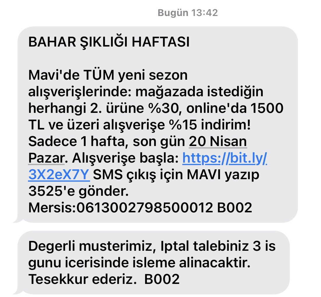 nilgunmavi's tweet photo. Sms de göndermeyin .İndirimleriniz hiç ilgilendirmiyor.@mavi https://t.co/k8EW2jysID
