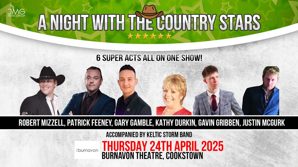 'A Night With the Country Stars' is coming to The Burnavon Theatre next Thursday 24 April! Limited tickets remaining here ↪️ burnavon.com/whats-on/a-nig…