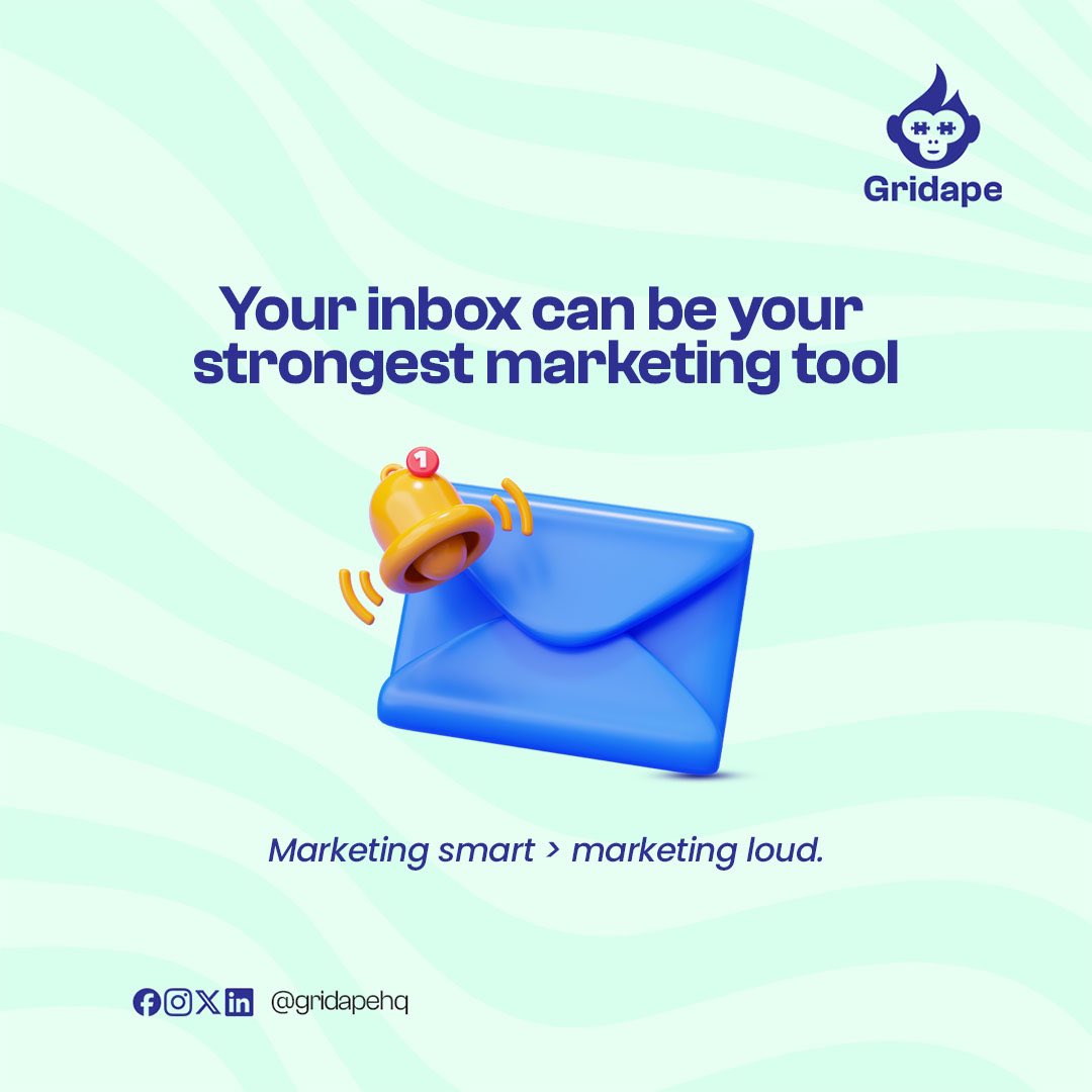 gridapehq's tweet photo. Your inbox is a goldmine.
Make your emails the ones people open, read, and act on.
Gridape helps you get it right.

#gridape #gridapehq #emailmarketing #inbox https://t.co/8ZxwLrgAhI