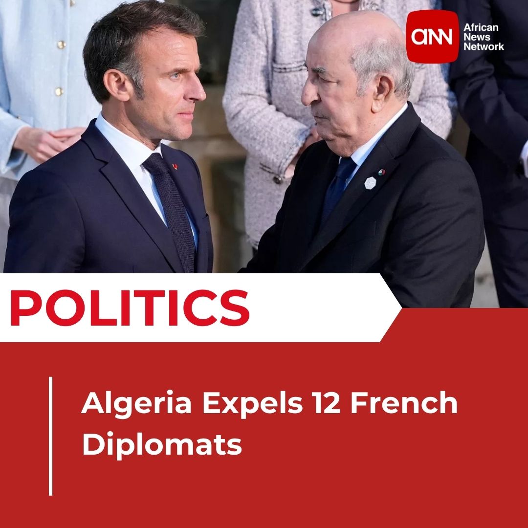 africannewsnet's tweet photo. 🚨Algeria has given 12 French officials just 48 hours to leave the country, following France’s arrest of three Algerians—one a consular officer—over the alleged kidnapping of dissident influencer Amir Boukhors. Algiers says the arrests were politically motivated and a blow to fragile diplomatic ties.