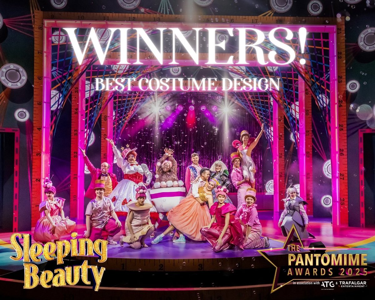 WE HAVE WON A PANTO AWARD! 🌟 

Sleeping Beauty, has won a National Pantomime Award for ‘Best Costume Design’! 🤩

This production was designed by the immensely talented Katie Lias, who is also designing our GIANT panto Jack &amp; The Beanstalk this year - you don’t want to miss it!