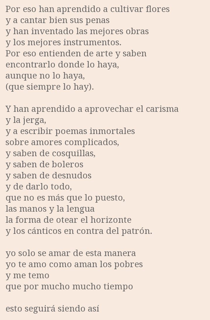 te amo, como aman los pobres