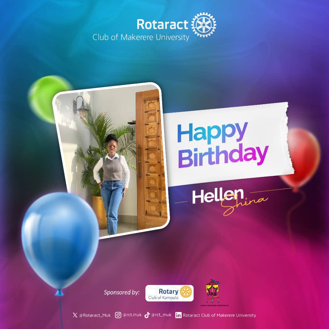 We would like to wish our dear member Hellen Shina a *Happy Birthday*✨

May this new age bring you prosperity, peace and favour in all that you set out to do.

Happy birthday 🎂 
#rct_muk
#birthday
#celebration