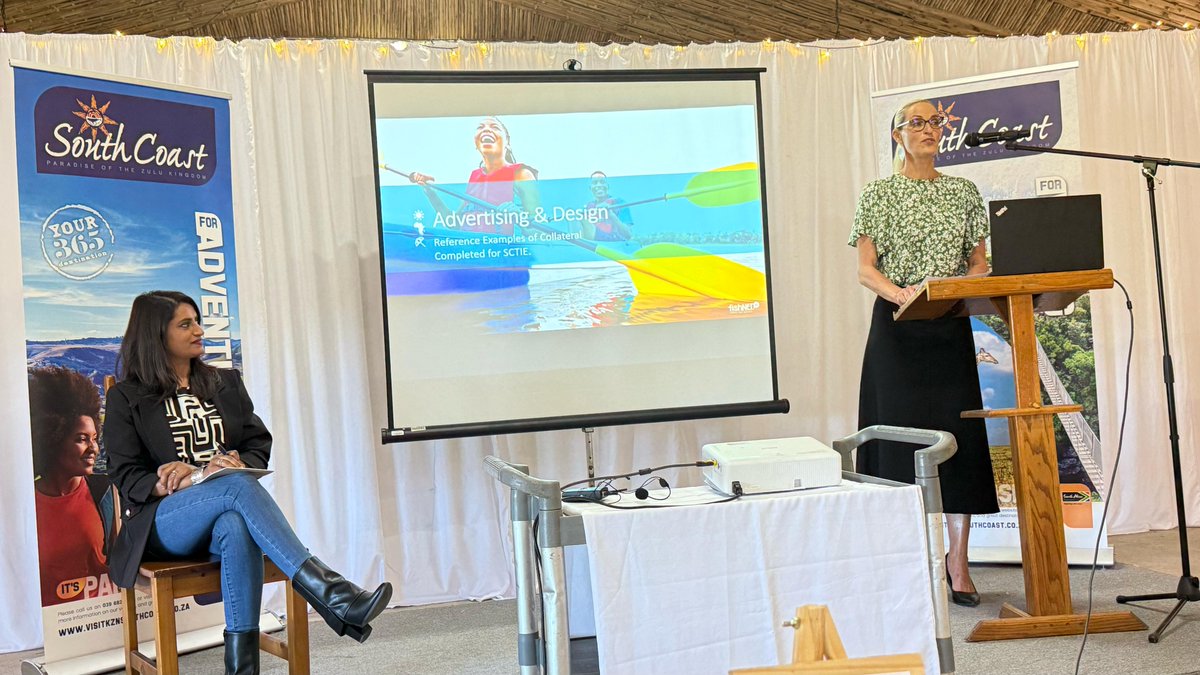 titaniummediasa's tweet photo. Incredible presentation at Lake Eland, #kznsouthcoast from our team, as South Coast Tourism and Investment's (SCTIE) marketing agency, with our partners OJC and fishNET. Visit https://t.co/DX2gYmnmug, call 0315731001 or WhatsApp 0720307659. #tmsa #titaniummediasa #sheetalcross https://t.co/yUVKuqv2br