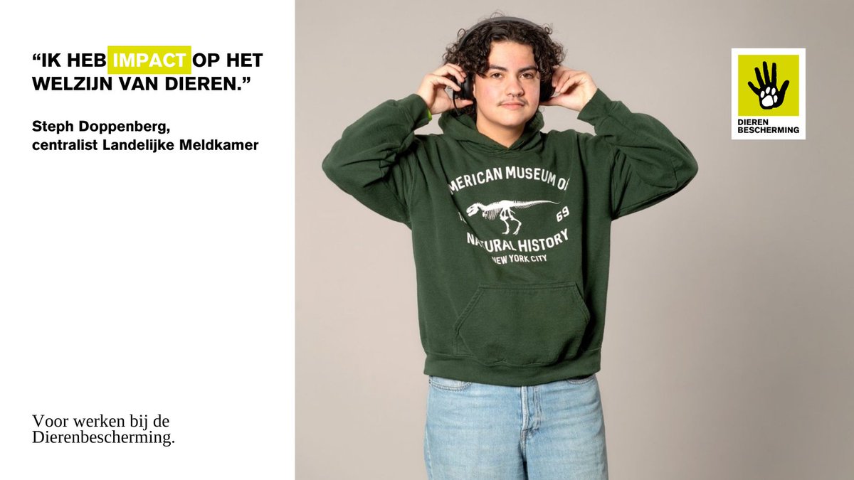Steph Doppenberg, centralist Landelijke Meldkamer, over zijn motivatie om bij de #Dierenbescherming te werken: "Vroeger zei ik dat ik later met #dieren wilde werken. In deze functie doe ik dat niet direct, maar heb ik wel degelijk impact op hun welzijn." bit.ly/43OixHf.