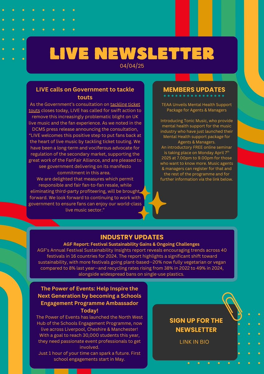 Stay in the loop with the latest from the live music industry.

Missed last week’s edition? Catch up now and never miss a beat—subscribe today.