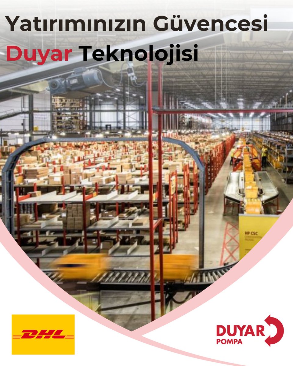 duyarpompa's tweet photo. DHL Gaziantep deposunun yangın güvenliği Duyar Pompa'ya emanet!
 
#gaziantep #dhl #depo #yangın #sulusöndürmesistemleri #nfpa20 https://t.co/jGh61OjVxW