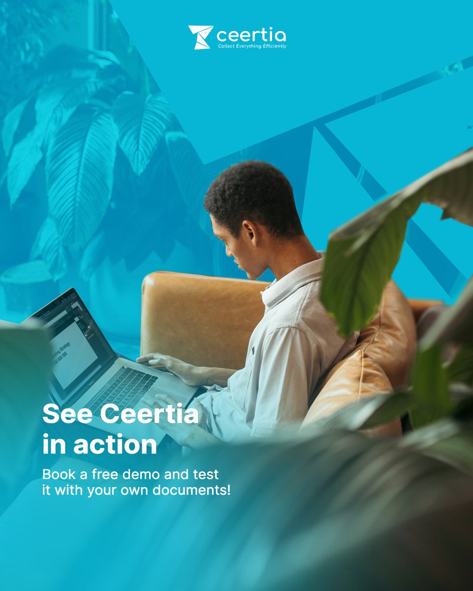 ceertia's tweet photo. Curious to see Ceertia at work? 

Now’s your chance! Book a free demo and test our platform with your own documents. 

No commitments, just a hands-on look at how Ceertia can simplify and enhance your document processes. 🏢✨

 https://t.co/HTlfQ6Kklj 

#ceertia #freedemo https://t.co/4G2jJK2qMy