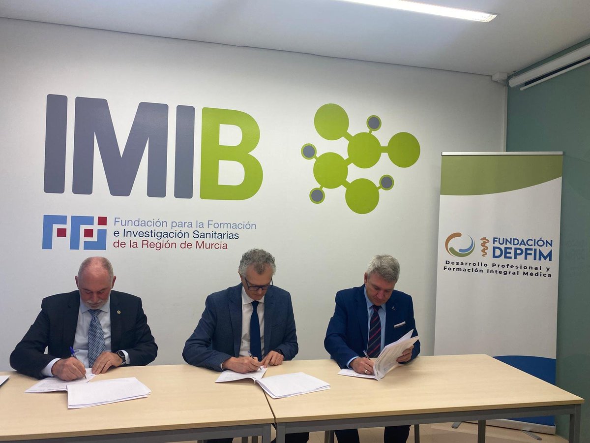 CESM Región Murcia (@cesmmur) on Twitter photo Suscrito el primer convenio para la promoción de actividades docentes en el ámbito de la salud entre <a href="/FDepfim/">FUNDACIÓN DEPFIM</a> <a href="/FFIS_CARM/">Fundación FFIS</a> y <a href="/EASPsalud/">Escuela Andaluza SP</a>
📚Impulsará informes y estudios del Sistema Nacional de #Salud
🆕Primera #formación➡️Dirección de servicios de salud
📰
medicosdemurcia.com/noticia.asp?id… Suscrito el primer convenio para la promoción de actividades docentes en el ámbito de la salud entre <a href="/FDepfim/">FUNDACIÓN DEPFIM</a> <a href="/FFIS_CARM/">Fundación FFIS</a> y <a href="/EASPsalud/">Escuela Andaluza SP</a>
📚Impulsará informes y estudios del Sistema Nacional de #Salud
🆕Primera #formación➡️Dirección de servicios de salud
📰
medicosdemurcia.com/noticia.asp?id…