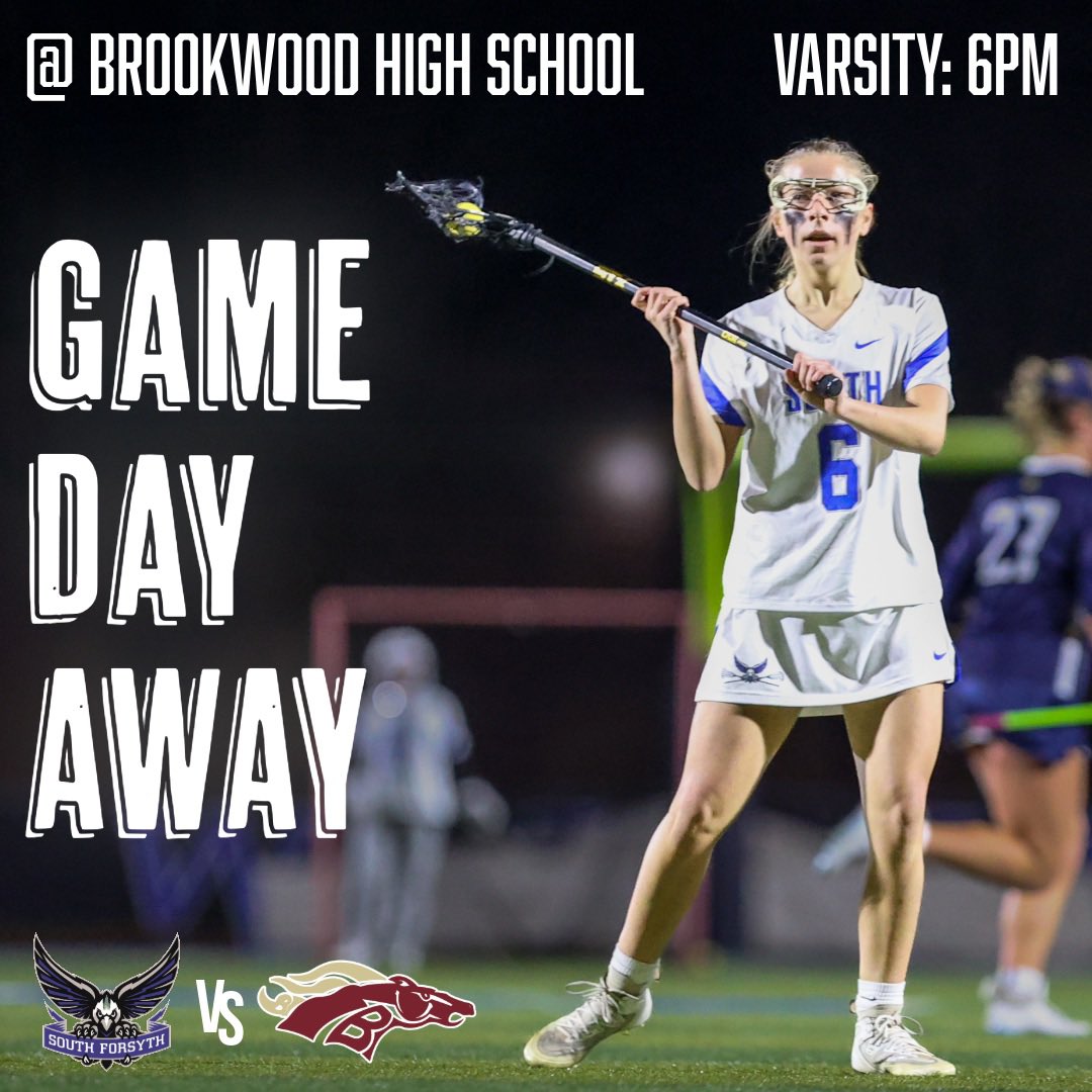 It’s Game Day! Come out to support our Lady War Eagles at Brookwood High School tonight at 6pm! Go South!