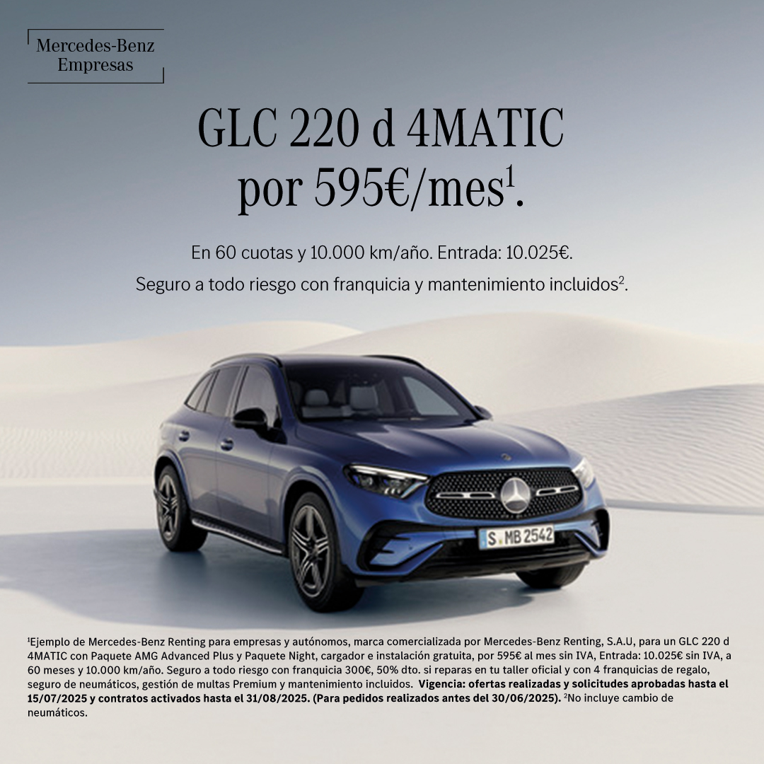 Para impulsar tu empresa al siguiente nivel, necesitas un aliado a la altura: el GLC SUV, con un diseño dinámico y tecnología de vanguardia.​

#MercedesBenz #GLCSUV