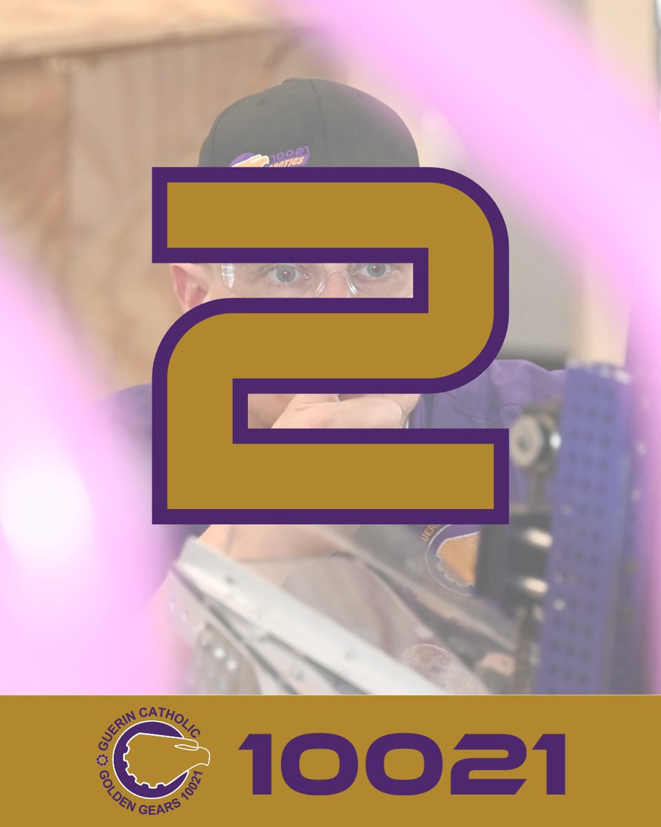 2 days until the Golden Gears take on the world! 🌎💥 Let’s do this, Houston! #FIRSTChampionship #GoldenGears #2DaysToGo