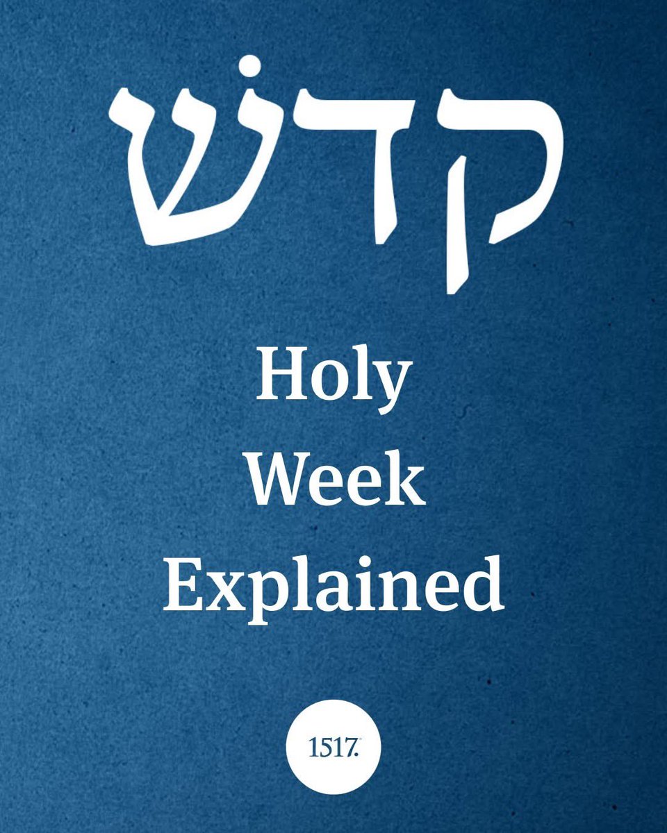 birdchadlouis's tweet photo. Q: What is Holy Week?
A: Holy Week is the period from Palm Sunday to Resurrection Sunday, marking the climactic moments of Jesus Christ’s life, death, and resurrection.

Q: Why is it called "Holy Week"? Can time really be holy?
A: While we often associate holiness with people (saints) or places (sanctuaries), the Bible also describes time as holy. In Genesis 2:3, God sanctified (Hebrew: קדשׁ) the seventh day, making it holy because he rested from his work. This shows that time can be set apart for divine purposes.

Q: What does the Torah teach about holy time?
A: The first thing called “holy” in creation was not a place or a person, but a day—the seventh day, which God sanctified. This set a pattern of God drawing certain times into his holiness, making them uniquely his.

Q: How does Holy Week fit into this idea of sacred time?
A: Holy Week is a time uniquely dedicated to reflecting on Jesus Christ’s saving work. It is when all of his mission—his suffering, death, and resurrection—reaches its fulfillment.

Q: What key events happen during Holy Week?
A:

Palm Sunday: Jesus enters Jerusalem as the messianic Son of David.

Maundy Thursday: He fulfills Passover in the Last Supper.

Good Friday: He becomes the ultimate sacrifice, fulfilling the Day of Atonement.

Holy Saturday: He rests in the tomb, mirroring the Sabbath.

Resurrection Sunday: He rises in victory, defeating death.

Q: Why should Holy Week matter to us today?
A: Holy Week reminds us of Christ’s sacrifice and victory. It is a time for deep reflection on who he is, what he accomplished, and the ongoing gifts he gives to his people through his church.

Q: How can we observe Holy Week meaningfully?
A: By meditating on Christ’s journey, participating in worship, and embracing the grace that flows from his passion, death, and resurrection.

May Jesus bless you during these sacred days as you reflect on his love and redemption.