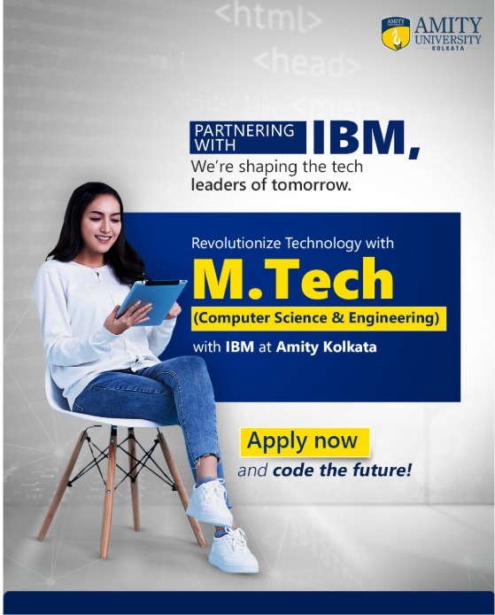 amity_kolkata's tweet image. At Amity University Kolkata, our M.Tech in Computer Science &amp;amp; Engineering with IBM isn’t just about learning – it’s about creating the next wave of innovators.
#AmityUniversityKolkata #MTechCSE #TechInnovation #IBM #FutureTechLeaders #AdmissionsOpen