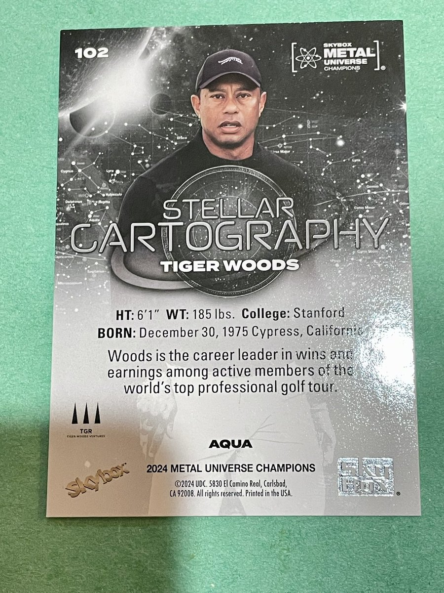 BurrowBreesPC's tweet image. $5 PWE Tiger Woods aqua variation
