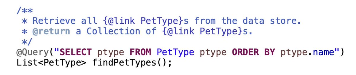 springtools4's tweet image. Sneak preview: available in @code for quite some time, the next release of @springtools4 brings this to the Java editor inside of @EclipseJavaIDE: syntax highlighting for SQL / JPQL / HQL statements, SpEL expressions, and CRON expressions when using Spring annotations 🚀 😎 🥳