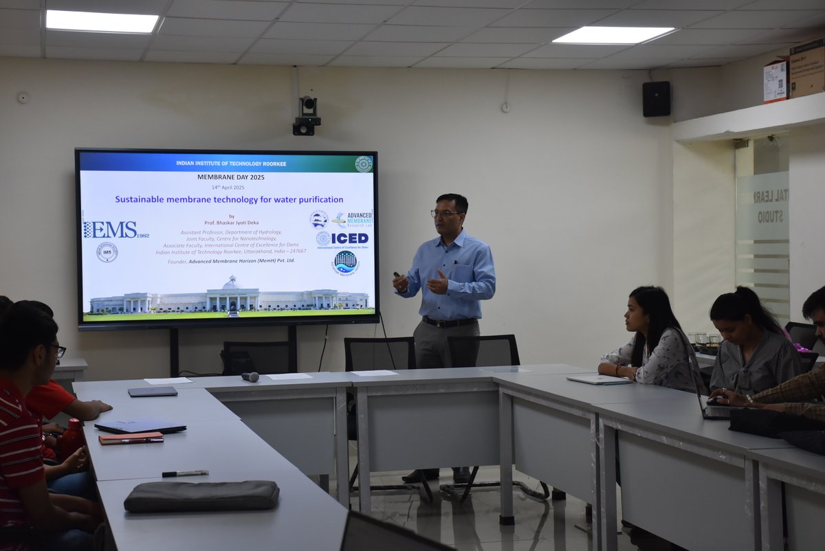 DEKA_BJ's tweet photo. We are proud to share that @amrl_iitrindia, @hydrology_IITR, @iitroorkee, India in collaboration with European Membrane Society &amp; Advanced Membrane Horizon Pvt Ltd, successfully hosted a remarkable celebration of INTERNATIONAL MEMBRANE DAY 2025, a tribute to Prof. Enrico Drioli. https://t.co/cVeFP6tviS