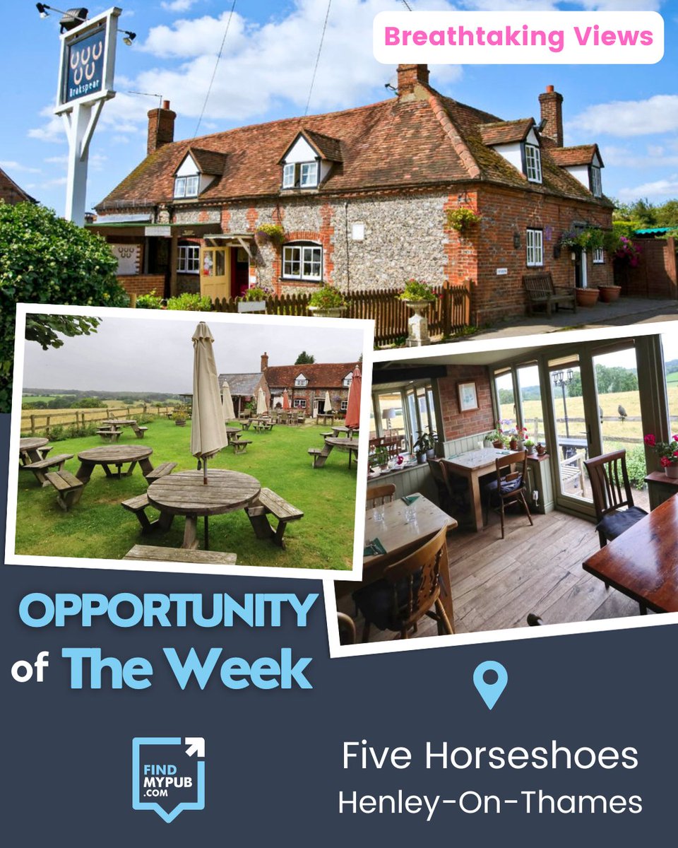 📍Maidensgrove, Oxfordshire

⭐The Five Horseshoes has been a landmark site for many years, offering characterful trading areas with a beautiful open fire, a bar, and restaurant.

➡️More Info - ow.ly/MIoy50VzSzH

#Henley-On-Thames #oxfordshirepubbusiness