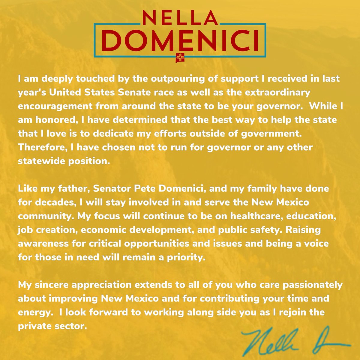 Nella Domenici (@nellaforsenate) on Twitter photo 