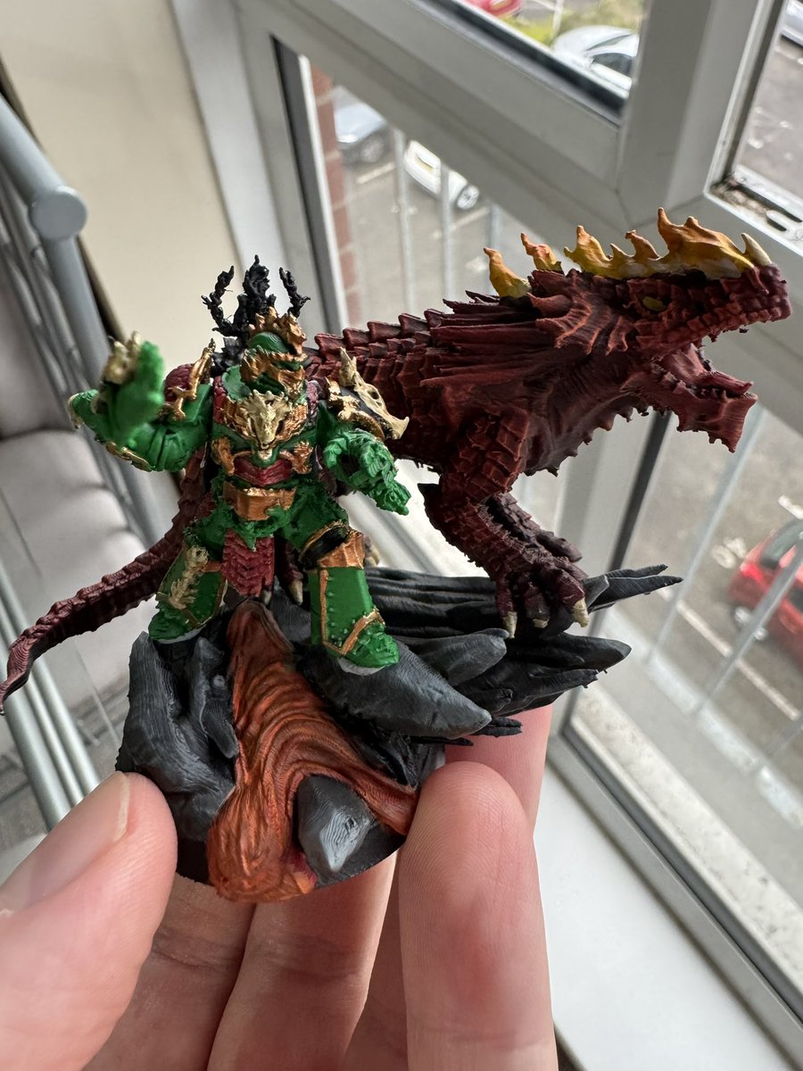iamMarkWomble's tweet photo. @TheBrushSmith Started my Vulkan He’Stan proxy yesterday afternoon. Very happy the progress after a few hours https://t.co/Hsm9CzezGP