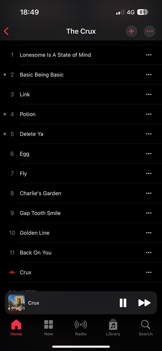 itsnxbstr's tweet photo. Been spinning The Crux by djo all week
current obsessions:

1. Delete ya
2. Fly
3. Gap tooth smile

Fav lyric:
“𝘠𝘰𝘶 𝘰𝘯𝘭𝘺 𝘭𝘰𝘷𝘦𝘥 𝘮𝘦 𝘸𝘩𝘦𝘯 𝘐 𝘸𝘢𝘴𝘯’𝘵 𝘢𝘳𝘰𝘶𝘯𝘥”
Like okay? Same but also ouch? Yikes. https://t.co/hS2m4TI8AO