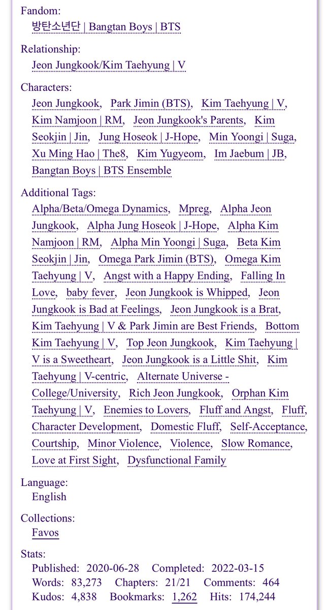 wintaegarden's tweet photo. Take it, Keep it. | 1Blue_Sun1
https://t.co/9tneNe9x9U
✧🍃✧ ——  
♡︎ Alpha Jk | Omega Tae
♡︎ Enemies to lovers
♡︎ Orphan Tae | sweetheart Tae
♡︎ Rich Jk | brat Jk
♡︎ Tae centric
♡︎ One night stand | pregnancy
♡︎ Character development
—— ✧🍃✧ https://t.co/7KfZdiGO1X