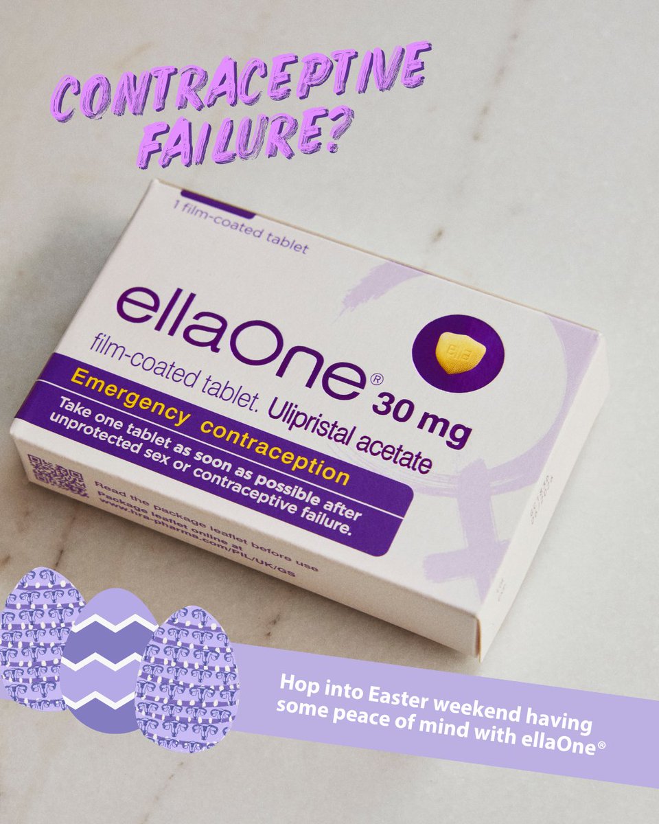 ellaOneUK's tweet photo. Happy Easter from all of us at ellaOne® 🥚🐰🌸

ellaOne® film-coated tablet for emergency contraception. Contains ulipristal acetate. Always read the label.⁣ https://t.co/vZPB0OJbeO