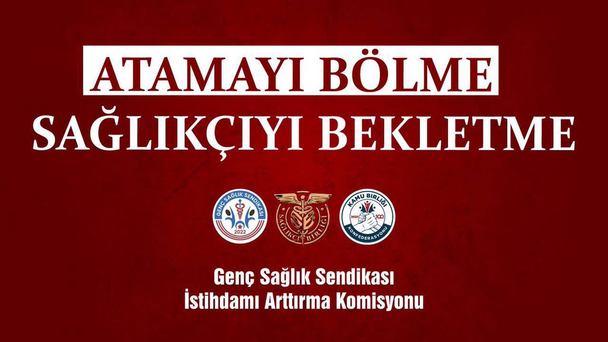 Bölünmüş alım, bölünmüş emek demektir. 39 branşın ortak sesi: Tek parça atama. 
#Bölmeden37BinSağlıkçı