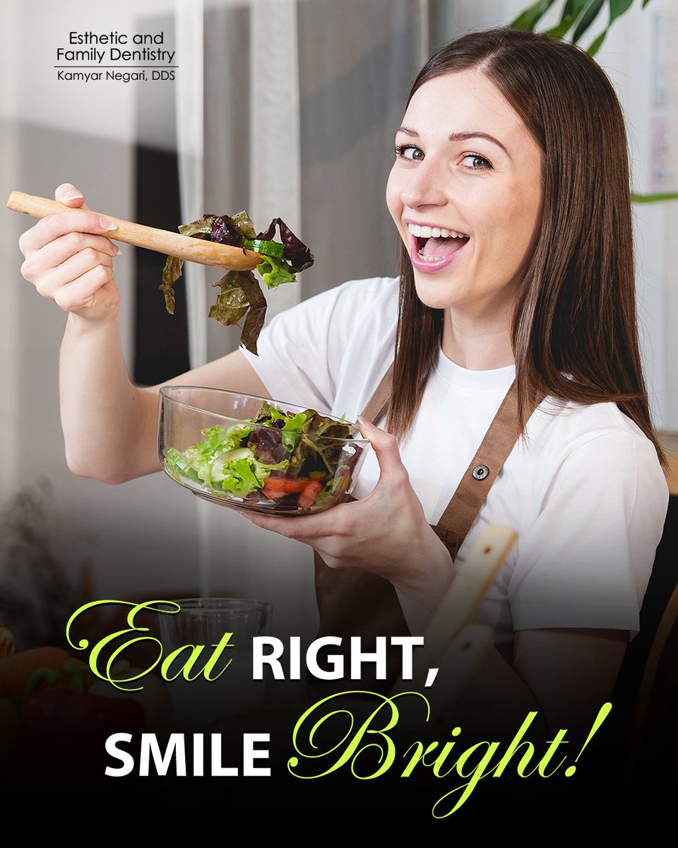 negaridr's tweet image. Fuel your body and your smile! 😁

Healthy eating = #Energy + #StrongTeeth + #RadiantSmile 🌟

✅ Eat fruits and veggies 🍎🥕
✅ Stay hydrated 💧
✅ Cut sugar 🍬🚫
✅ Add calcium-rich foods 🥛🧀

#EatRightSmileBright 💙

#MondayMotivation #HealthySmiles #DentalHealth
