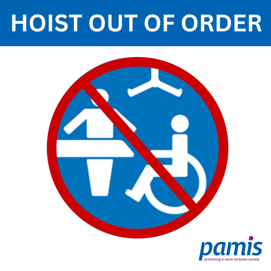 PAMIS (@pamis_scotland) on Twitter photo We have been notified that the hoist is out of order in the #ChangingPlaces toilet at the <a href="/StEnochCentre/">stenochcentre</a> in Glasgow. An engineer has been booked to fix it.
In the meantime, if you are visiting the centre, the closest Changing Places toilet available to use is at Glasgow Central. We have been notified that the hoist is out of order in the #ChangingPlaces toilet at the <a href="/StEnochCentre/">stenochcentre</a> in Glasgow. An engineer has been booked to fix it.
In the meantime, if you are visiting the centre, the closest Changing Places toilet available to use is at Glasgow Central.