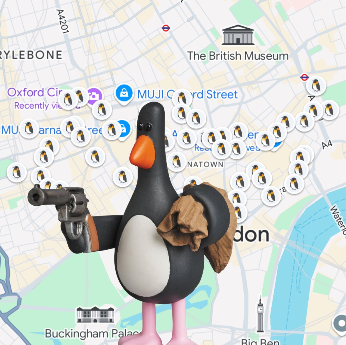 On Saturday we installed 75 replicas of Feathers McGraw around London.

full story below