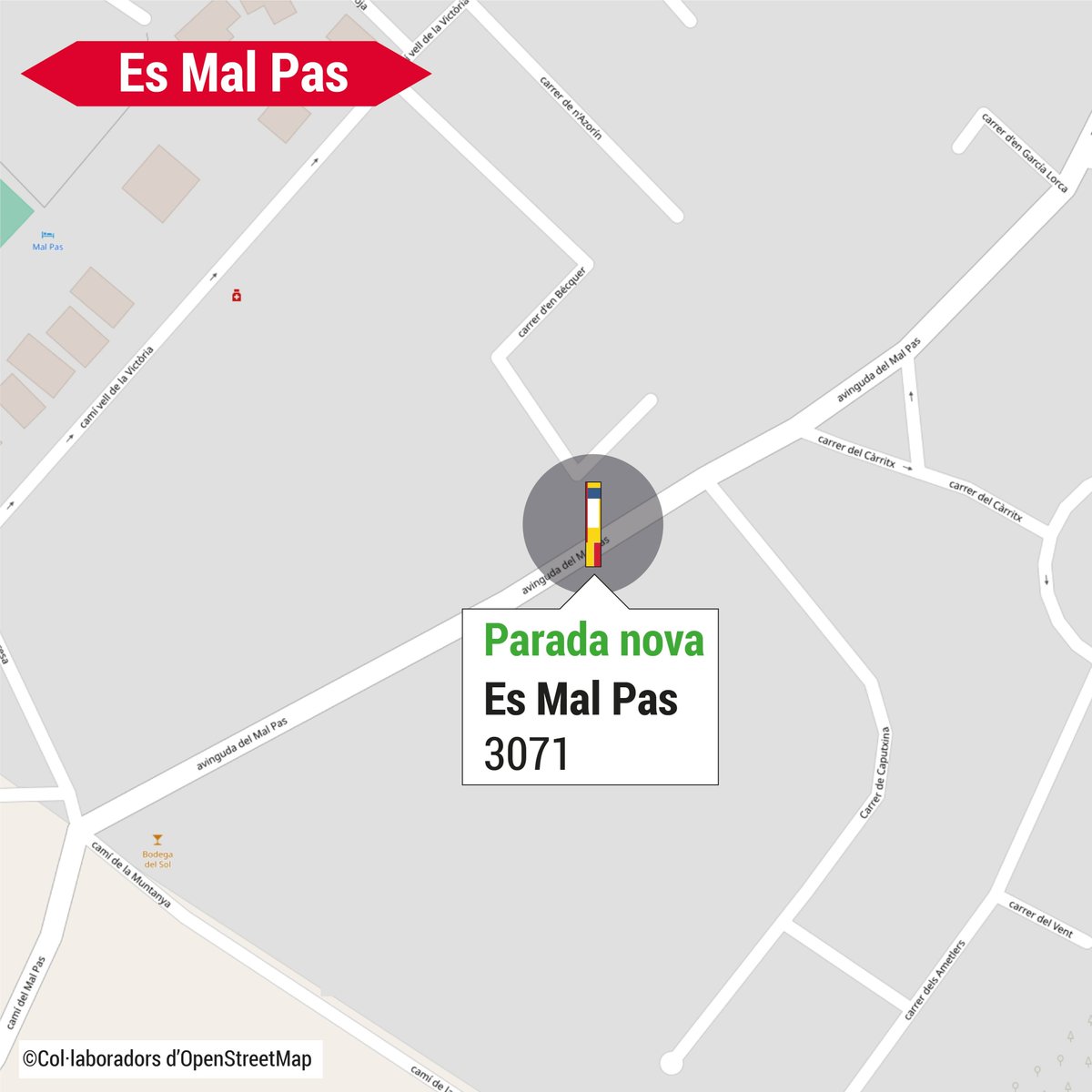 📢 El bus del TIB connectarà es Mal Pas amb Alcúdia i Alcanada a partir del 2 de maig.
🚍La línia 323 reprendrà el servei amb una ampliació de recorregut per arribar as Mal Pas.
ℹ️ Més informació 🔗tn.caib.es/Noticia323
🕑Horaris i recorregut 🔗 tn.caib.es/Horari323