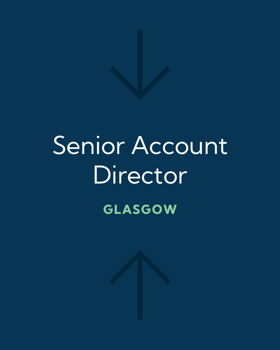 Ready to be our next Senior Account Director?
We're on the lookout for a commercially-driven Senior Account Director to join our Glasgow PR team. 
💼 Senior Leadership
 🤝 Big-name clients
 📈 Business development
 🌍 Integrated agency culture
Apply here: bit.ly/4cwoLO3