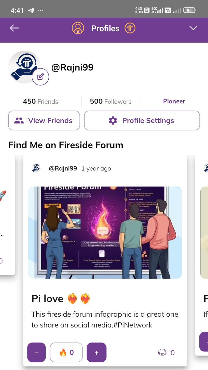 CryptoPi0neers's tweet image. Drop your #Profiles username.
Repost🔁 
Turn  notifications🔔 on my posts to stay  informed.

User name :- Rajni99 
Send friend requests. thats how you gain followers on Pi social Profile.
#PiNetwork