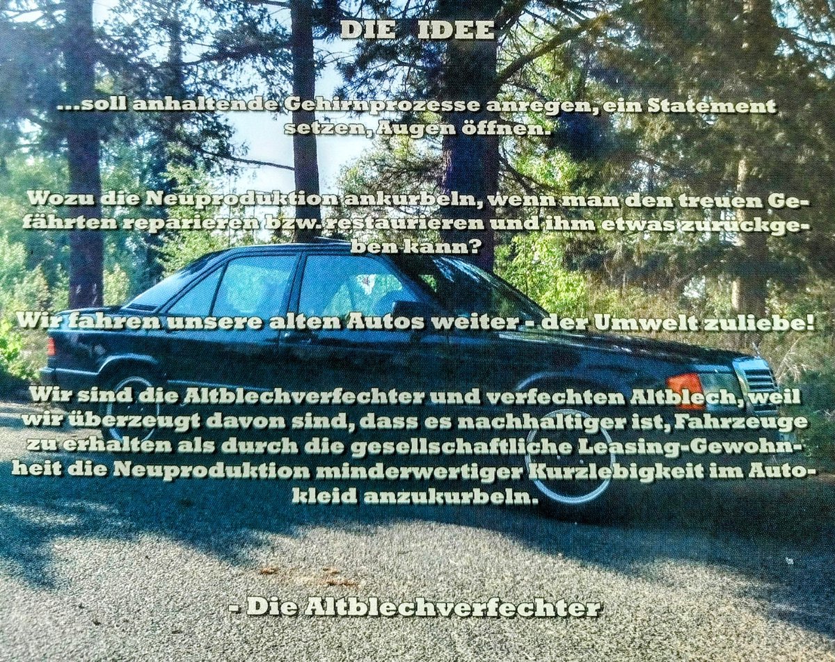 Baron_Snoopy's tweet photo. Mahlzeit Leutz🙋
Gute Nachricht für #Oldtimer und #Youngtimer Freunde.
Gegen eine kleine Spende gibt es sie noch auf Anfrage, die hervorragenden Aufkleber der #Altblechverfechter.
Es soll eventuell bald eine neue Homepage folgen👍😃
Interesse? Einfach melden.
Allzeit gute Fahrt🍀 https://t.co/oFNkuUNJlU