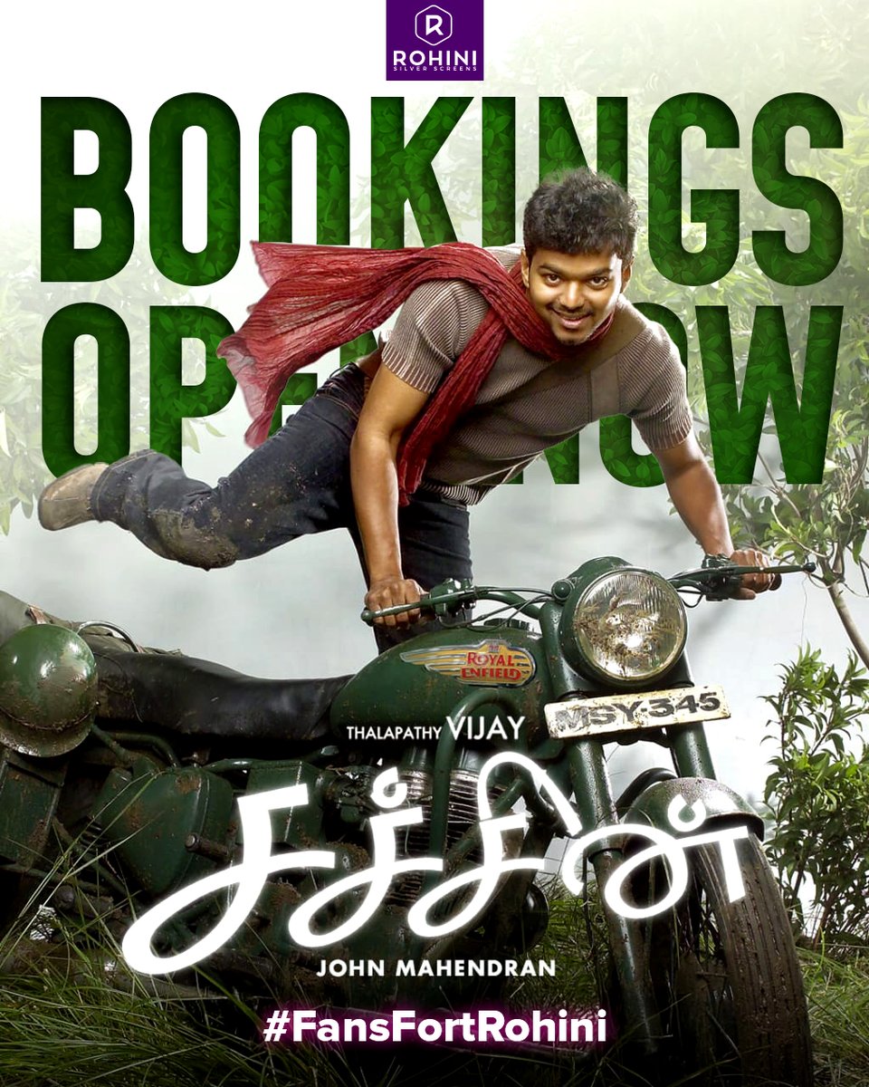 Rohini SilverScreens (@rohinisilverscr) on Twitter photo The charm. The music. The memories. ๐ซ
#Sachein is back at its best at #FansFortRohini
Book now --> in.bookmyshow.com/buytickets/rohโฆ
<a href="/actorvijay/">Vijay</a> <a href="/Johnroshan/">John Mahendran</a> <a href="/ThisIsDSP/">DEVI SRI PRASAD</a> <a href="/geneliad/">Genelia Deshmukh</a>
#Vadivelu <a href="/iamsanthanam/">Santhanam</a> <a href="/theVcreations/">Kalaippuli S Thanu</a> The charm. The music. The memories. ๐ซ
#Sachein is back at its best at #FansFortRohini
Book now --> in.bookmyshow.com/buytickets/rohโฆ
<a href="/actorvijay/">Vijay</a> <a href="/Johnroshan/">John Mahendran</a> <a href="/ThisIsDSP/">DEVI SRI PRASAD</a> <a href="/geneliad/">Genelia Deshmukh</a>
#Vadivelu <a href="/iamsanthanam/">Santhanam</a> <a href="/theVcreations/">Kalaippuli S Thanu</a>