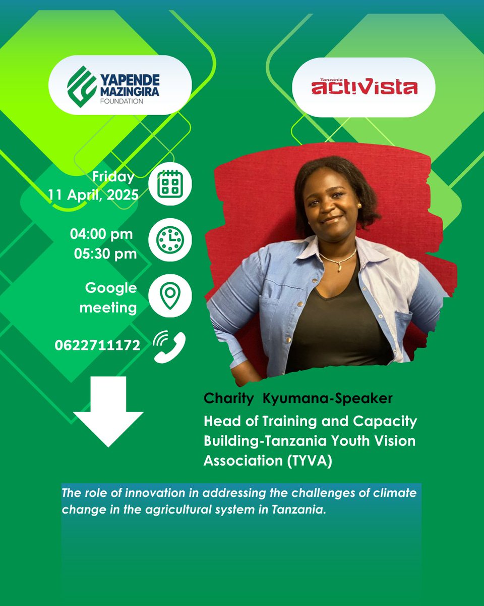 HalfanRasuli's tweet photo. It was a great honor to lead the first session of the youth dialogue on climate change, agriculture, and food security in TZ, organized by #YMF and @_activista255. The event brought together passionate speakers and youth leaders from various organizations and Social Movements. https://t.co/AzhZlAVdTh