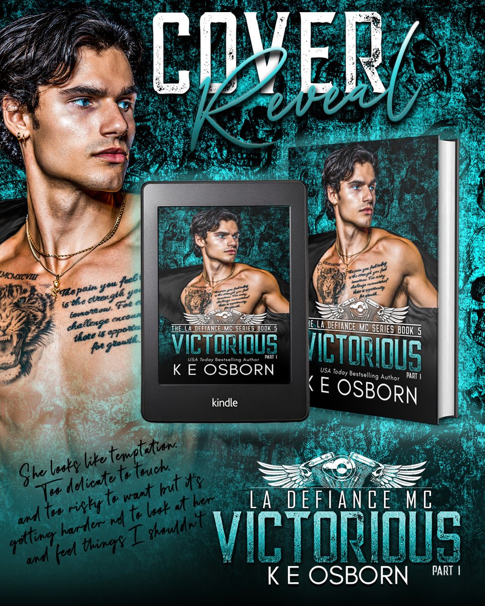 #COVERREVEAL #PREORDER This is a high-stakes, enemies-to-allies, forbidden love romance, featuring birds trained to kill, underground cartel operations, and Defiance fighting for their lives. Victorious: Part I by K E Osborn bit.ly/VictoriousPart…