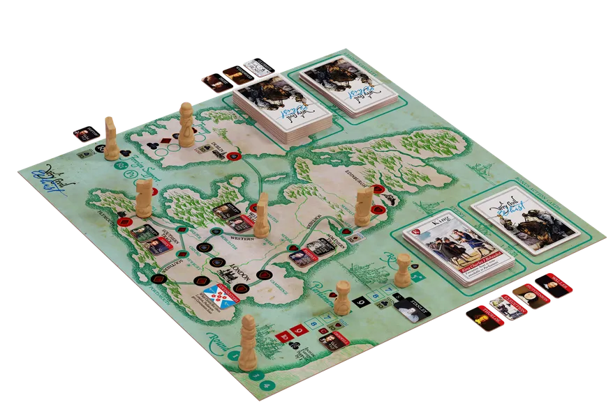 We're trying out chess-like pieces for the markers in "A Very Civil Whist" - though graphics and components have not been finalized yet.

They're game pieces that 17th century Englishmen were probably familiar with. 

What do you guys think?