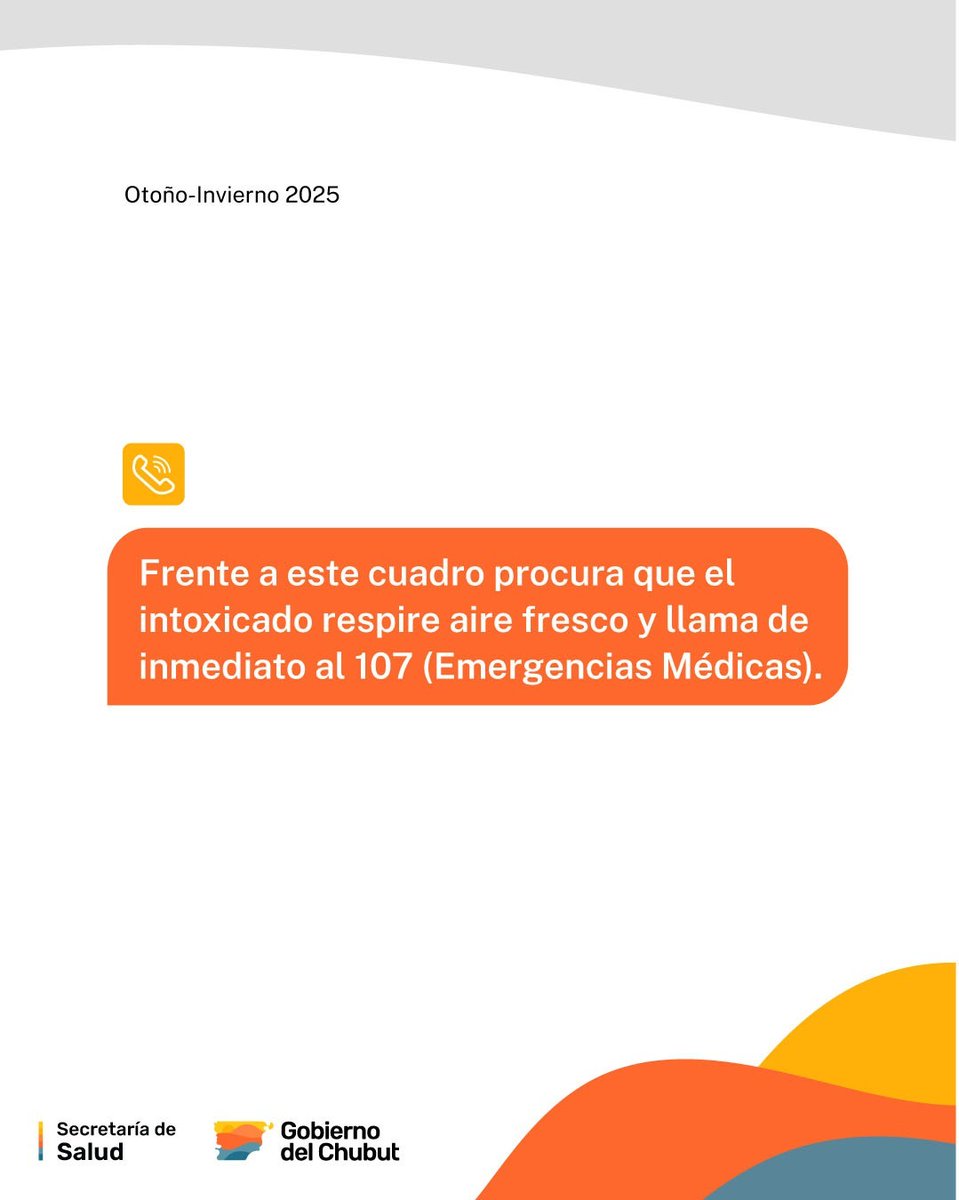 🟠 RECORDAMOS LAS MEDIDAS DE PREVENCIÓN PARA EVITAR INTOXICACIONES POR MONÓXIDO DE CARBONO

🌐 Para más información: acortar.link/O9hFSM

#Salud #Chubut #MonóxidoDeCarbono #Prevención #Intoxicaciones #Gobierno