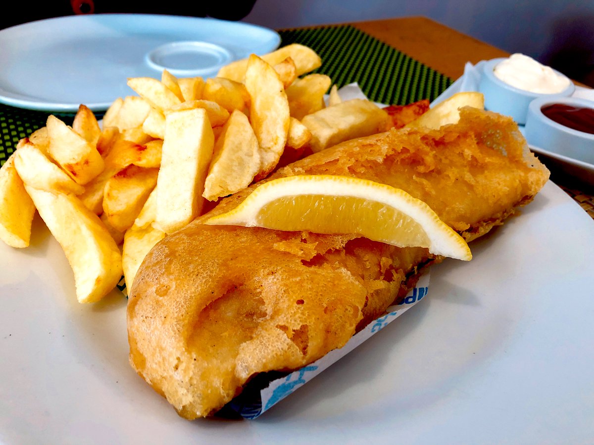 万博の英国館（イギリスパビリオン）のレストランで食べたフィッシュ