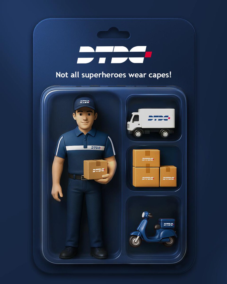 Fictional heroes deliver punches.
Ours deliver parcels.

#DTDC #ActionFigure #ToyTrend #LetsGrowTogether