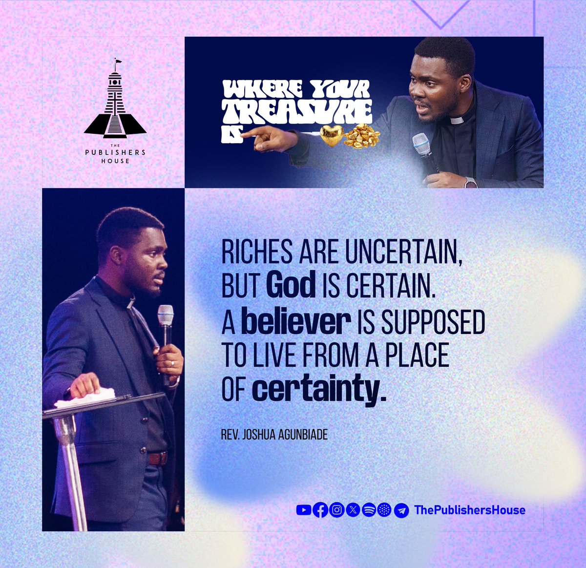 tph_jos's tweet photo. Snippets from yesterday's sermon!

To listen to the sermon, here's a link;
https://t.co/Qviu2XdBLc

#ThePublishersHouse 
#DrJoshuaAgunbiade
#WhereYourTreasureis https://t.co/VbsRv0cOO0
