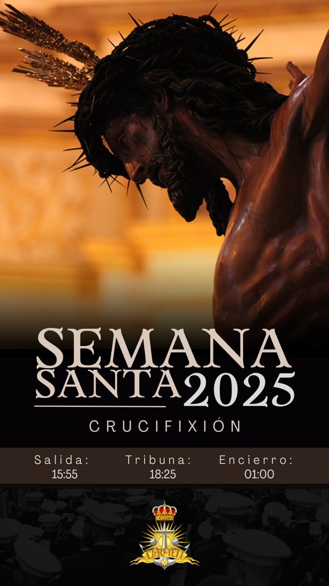 En esta tarde de Lunes Santo nuestros sones acompañarán al Santísimo Cristo  de la Crucifixión de <a href="/Crucifixion_MLG/">Hermandad de la Crucifixión</a>  en su Estación de Penitencia a la SICB

Desde nuestra formación deseamos la mayor de las suertes a sus hermanos y a nuestros compañeros de <a href="/BM_NazarenoAlmo/">BM Jesús Nazareno Almogía</a>