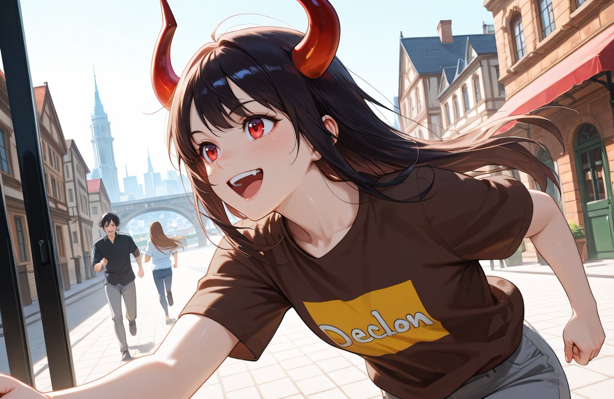 seliseliselia's tweet image. 種族の壁を超えた友達
 王の娘「チョコミントって知ってる?」
 魔王の娘「なにそれ!」(初めての友達)
さて、物語はつづく…かも
#AIイラスト #StableDiffusionWebUIForge #Illustrious 
#魔王の娘 #ファンタジー #幻想